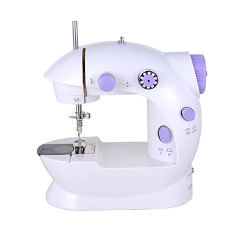 Электрическая мини-швейная машинка 202 с 10 иглами, швейная машинка со светодиодной подсветкой, бытовая швейная машина для пошива детской одежды в подарок Изображение 2