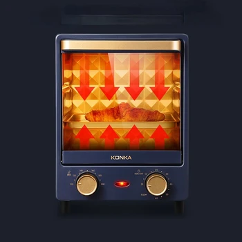Электрическая печь для дома, маленькая Мини Автоматическая, многофункциональные кухонные принадлежности для выпечки пиццы Изображение 2
